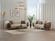 Palmera 3-pieces (Sofa & Loveseat & Chair) Livingroom Set Cream in Cream - 101-PAL-GIR03-321