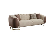 Palmera Stationary Sofa Cream in Cream - 101-PAL-GIR03-3