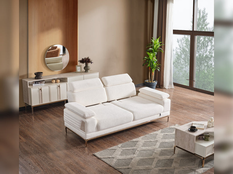 Pamukkale Convertible Sofa in Beige - 200-ELIF-PAM-A215-3