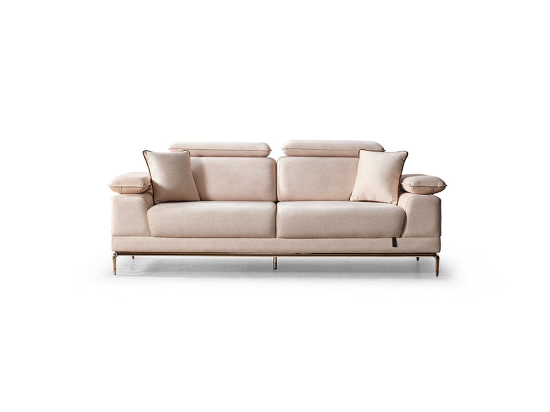 Pamukkale Convertible Sofa in White - 200-ELIF-PAM-A214-3