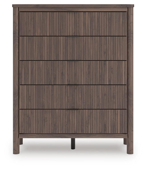 Pamytta Full Panel Bed, Chest and  Nightstand in Brown - PKG022768
