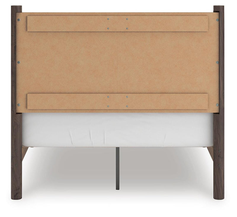 Pamytta Full Panel Platform Bed and Dresser in Brown - PKG022673
