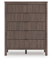 Pamytta Full Panel Platform Bed, Dresser and Chest in Brown - PKG022755