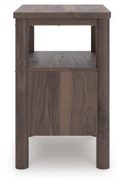 Pamytta Full Panel Platform Bed, Dresser and Nightstand in Brown - PKG022674