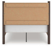 Pamytta Full Panel Platform Bed, Dresser, Mirror and Chest in Brown - PKG022671