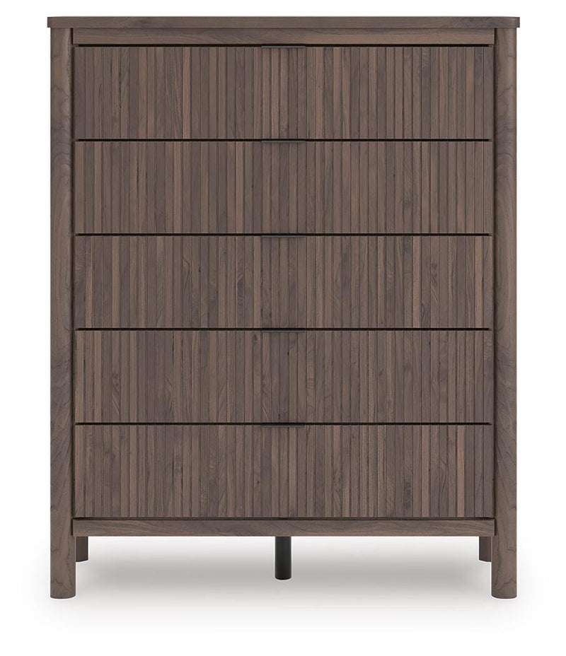 Pamytta King Panel Bed, Chest and  Nightstand in Brown - PKG022778
