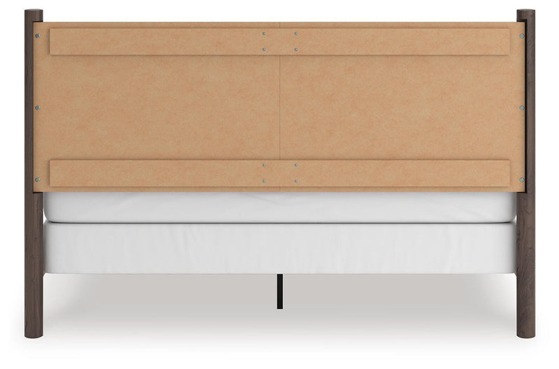 Pamytta King Panel Bed, Dresser and Mirror in Brown - PKG022735