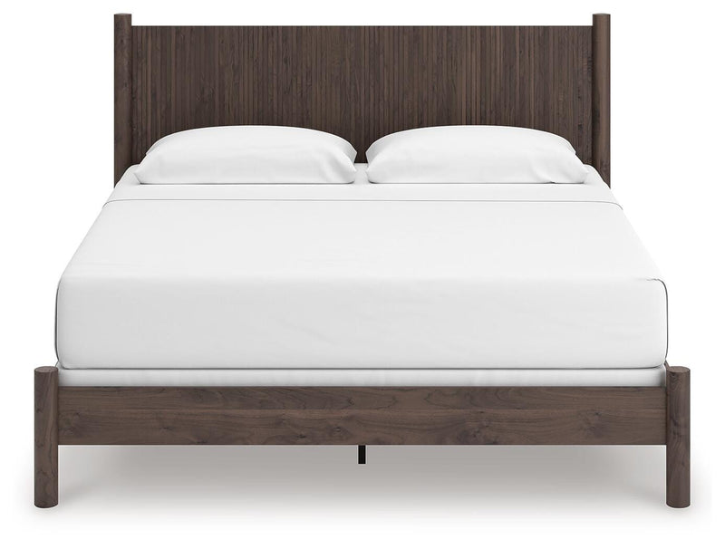 Pamytta King Panel Bed, Dresser and Nightstand in Brown - PKG022740