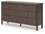 Pamytta King Panel Bed, Dresser and Nightstand in Brown - PKG022740