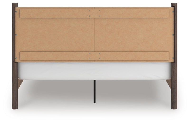 Pamytta King Panel Platform Bed and Dresser in Brown - PKG022745