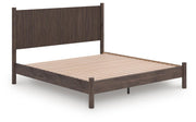 Pamytta King Panel Platform Bed, Dresser and Chest in Brown - PKG022779