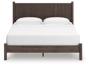 Pamytta King Panel Platform Bed, Dresser, Mirror and Chest in Brown - PKG022743