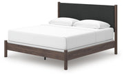 Pamytta King Upholstered Panel Bed, Dresser, Mirror and Chest in Brown - PKG022787