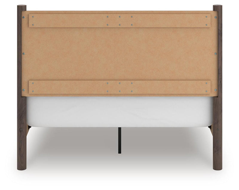 Pamytta Queen Panel Bed, Chest and  Nightstand in Brown - PKG022770