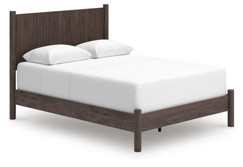 Pamytta Queen Panel Bed, Dresser and Chest in Brown - PKG022769