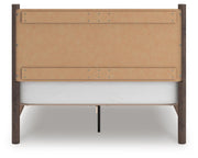 Pamytta Queen Panel Platform Bed, Dresser, Mirror, Chest and Nightstand in Brown - PKG022678