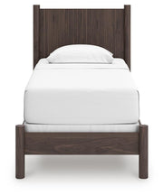Pamytta Twin Panel Bed, Dresser and Chest in Brown - PKG022765