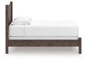 Pamytta Twin Panel Bed, Dresser, Mirror and Nightstand in Brown - PKG022700