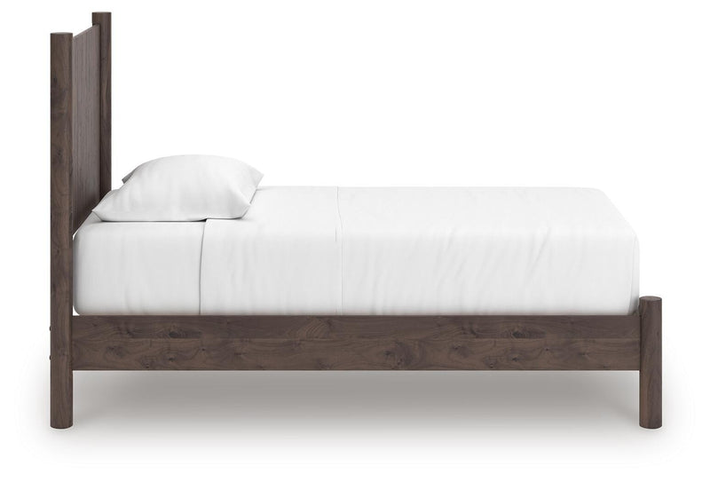 Pamytta Twin Panel Platform Bed, Dresser and Chest in Brown - PKG022753