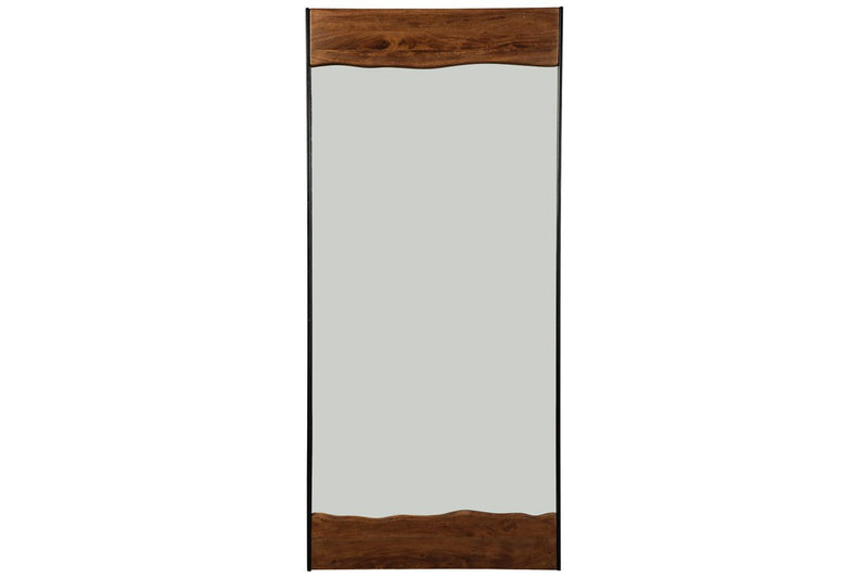 Panchali Brown/Black Floor Mirror - DMV FurnitureMirror
