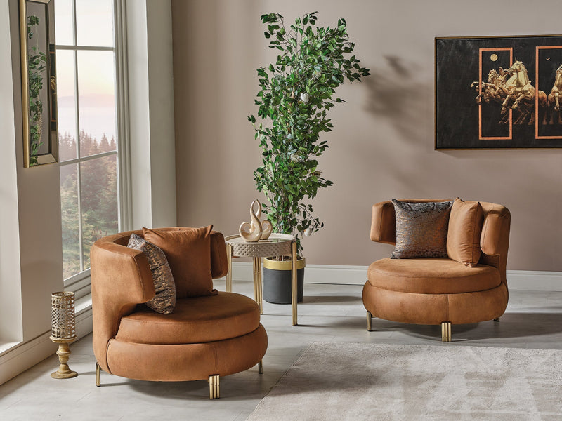 Paris Chair Brown in Brown - 101-PAR-ZEG04-B