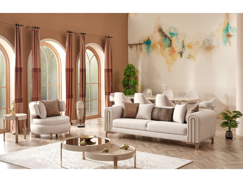 Paris Chair Cream in Cream - 101-PAR-ZEG02-B