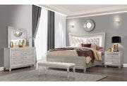 Paris Champagne King Bed Group With Led - DMV FurnitureKing Bed