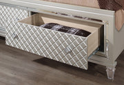 Paris Champagne King Bed With Led - DMV FurnitureKing Bed