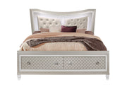 Paris Champagne King Bed With Led - DMV FurnitureKing Bed