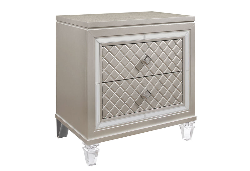 Paris Champagne Nightstand - DMV FurnitureNightstand