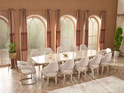 Paris Diningroom (Consol With Mirror & Dining Table & 6 Dining Chair) - 115-PAR-SET