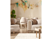 Paris Stationary 4 Seat Sofa Cream in Cream - 101-PAR-ZEG02-4