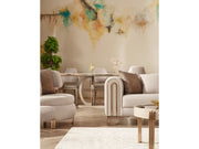 Paris Stationary 4 Seat Sofa Cream in Cream - 101-PAR-ZEG02-4