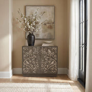 Parkes 2-door Bone Inlay Accent Cabinet Distressed Grey - 950454