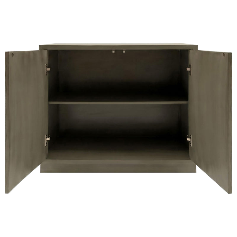 Parkes 2-door Bone Inlay Accent Cabinet Distressed Grey - 950454