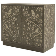 Parkes 2-door Bone Inlay Accent Cabinet Distressed Grey - 950454