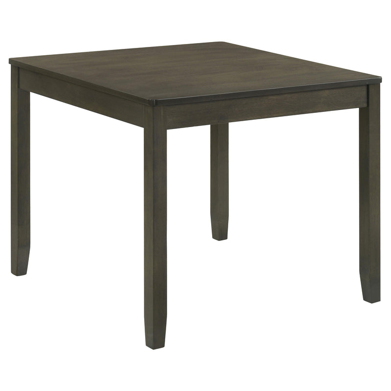 Parkwood 5-piece Square Dining Table Set Dark Ash Brown - 150410