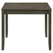 Parkwood 5-piece Square Dining Table Set Dark Ash Brown - 150410