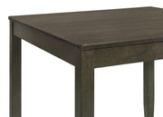 Parkwood 5-piece Square Dining Table Set Dark Ash Brown - 150410