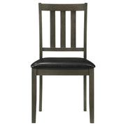 Parkwood 5-piece Square Dining Table Set Dark Ash Brown - 150410