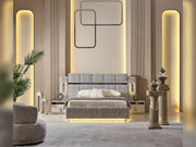 Parma Bedroom (Queen Frame With Headboard & Dresser With Mirror & 2 Nightstand) - 120-PARM-SET
