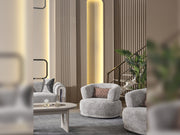 Parma Chair Light Grey in Light Grey - 101-PARM-HIL40401-B