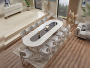 Parma Diningroom (Consol With Mirror & Dining Table & 6 Dining Chair) - 115-PARM-DT-6-SET