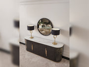 Parma Diningroom (Consol With Mirror & Dining Table & 6 Dining Chair) - 200-GAB-PAR-DT-6-SET