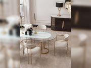 Parma Diningroom (Consol With Mirror & Dining Table & 6 Dining Chair) - 200-GAB-PAR-DT-6-SET