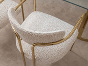 Parma Diningroom (Consol With Mirror & Dining Table & 6 Dining Chair) - 200-GAB-PAR-DT-6-SET