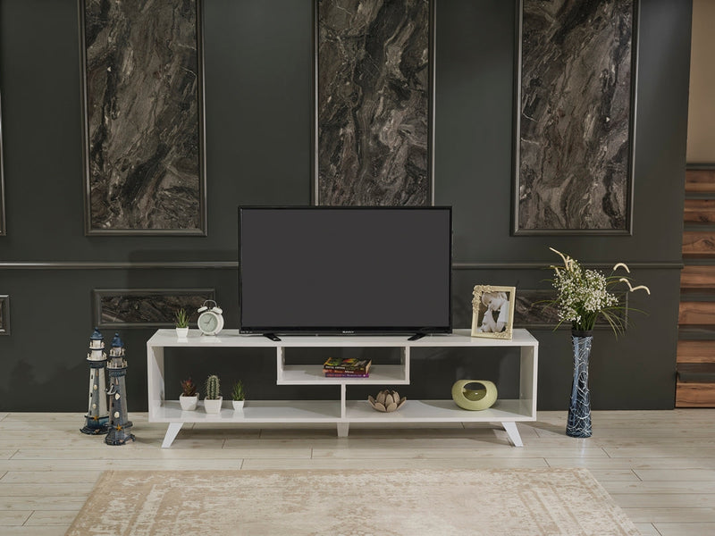 Parma Tv Stand in White - 721-PAR-TV-WHITE