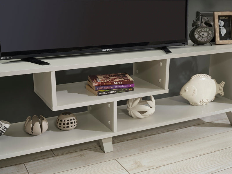 Parma Tv Stand in White - 721-PAR-TV-WHITE