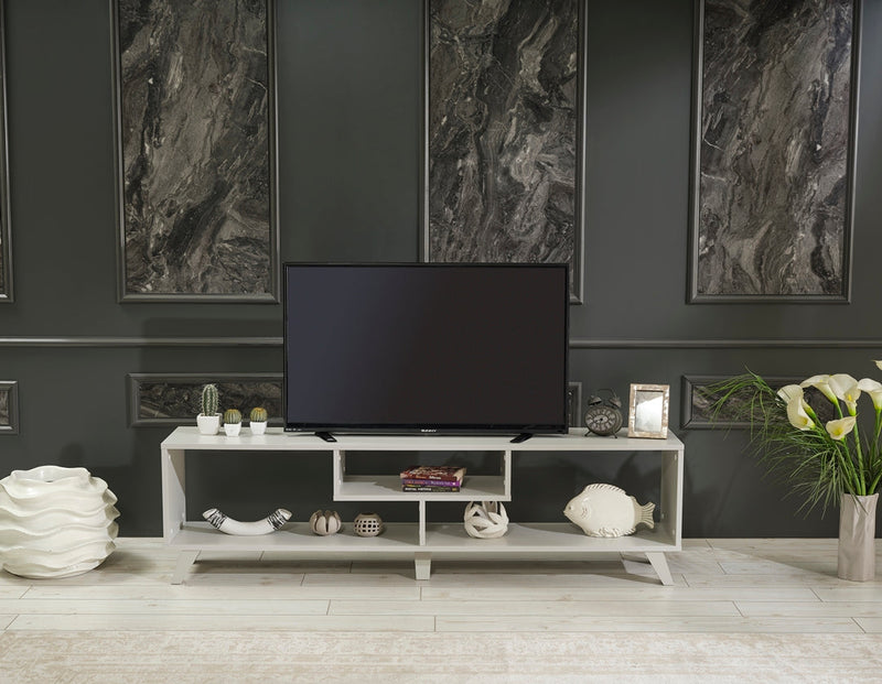 Parma Tv Stand in White - 721-PAR-TV-WHITE