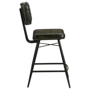 Partridge Leather Counter Chair Antique Espresso (Set of 2) - 110659
